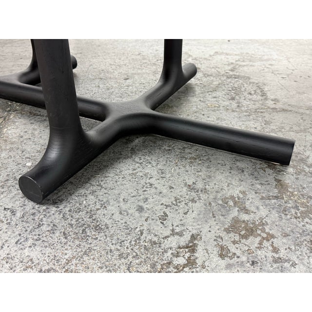 Christophe Delcourt Tye Dining Table, Black Oak For Sale - Image 10 of 12