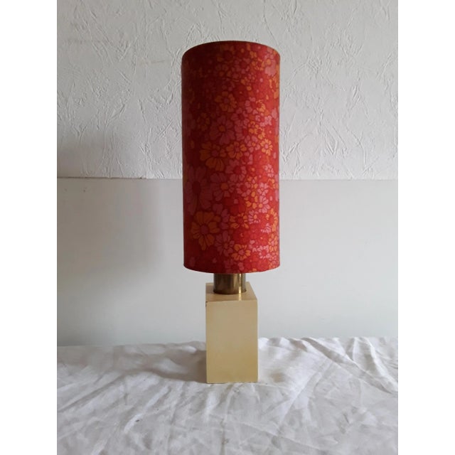 German Beech and Brass Table Lamp, 1960s, in Good conditions. Designed 1960 to 1969 European Plug (up to 250V).The wiring...