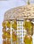 Vintage Amber Glass Beaded Basket Chandelier With Ornate Brass Frame For Sale - Image 4 of 9