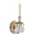Elizabeth Single Sconce in Gilded Iron with Quartz Designer: Thomas O'Brien Height: 16.75" Extension: 8" Backplate: 4.5" x...