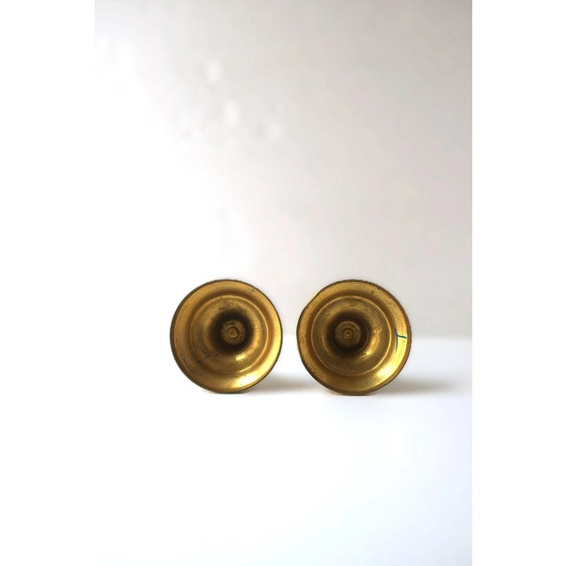 French Gold Gilt Bronze Candlesticks Holders, 19th Century, Pair For Sale - Image 13 of 13