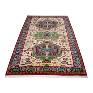1980s Vintage Hand Knotted Turkish Rug - 6′11″ × 10′4″