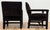 Newly Upholstered Luxe Chocolate Brown Pinstripe Velvet Parsons Chairs, a Pair For Sale In Kansas City - Image 6 of 13