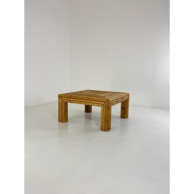 Mid-Century Modern Bamboo Coffee Table in the style of Vivai del Sud, Italy, 1960s For Sale - Image 3 of 18