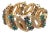 Diamond Sapphire & Turquoise 14k Rose Gold Bracelet For Sale