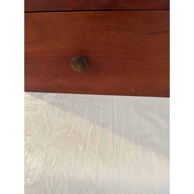 1940s Vintage American Federal Mahogany Hanging Curio Cabinet For Sale - Image 5 of 11