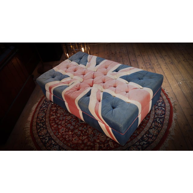 Westminster Buttoned Ottoman by Timothy Oulton Halo, 2010s For Sale - Image 8 of 16