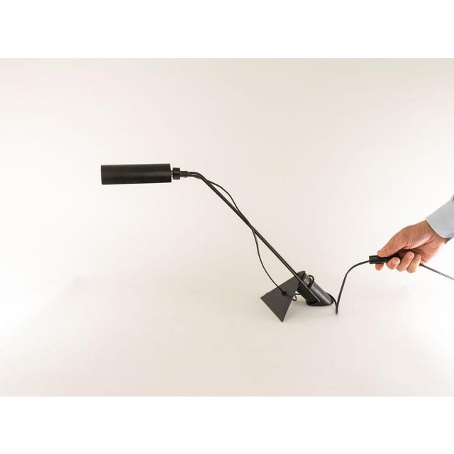 Black Adjustable Black Metal Table Lamp, Italy, 1970s For Sale - Image 8 of 9