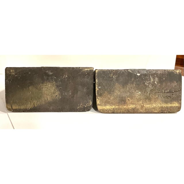 1940s 1940s Brass Bookends After Winslow Homer Fisherman at Sea Cape Cod.- a Pair For Sale - Image 5 of 7