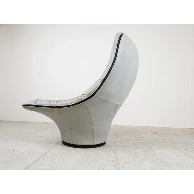 Vintage Leather Lounge Chair attributed to Gerard Van Den Berg for Montis, 1970s For Sale - Image 6 of 10