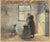 Dutch Genre Painting of a Peasant Woman Churning Butter, Hague School, by Bernard Blommers, circa 1890 For Sale - Image 16 of 16