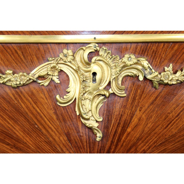 Palatial 19th C. Louis XV Bronze Mounted Figural Marble Top Commode by Rosel For Sale - Image 9 of 15