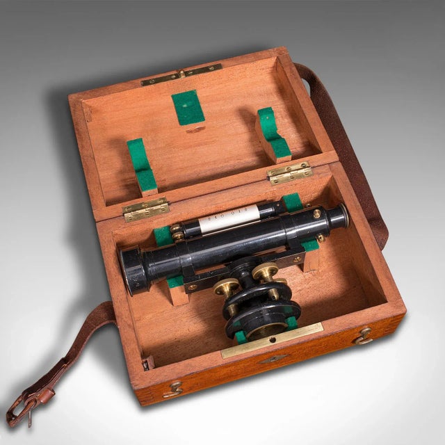 1950s Vintage Brass Surveyor's Level For Sale - Image 12 of 13