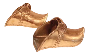 Brass Stirrups, 19th Century Spanish Colonial - a Pair