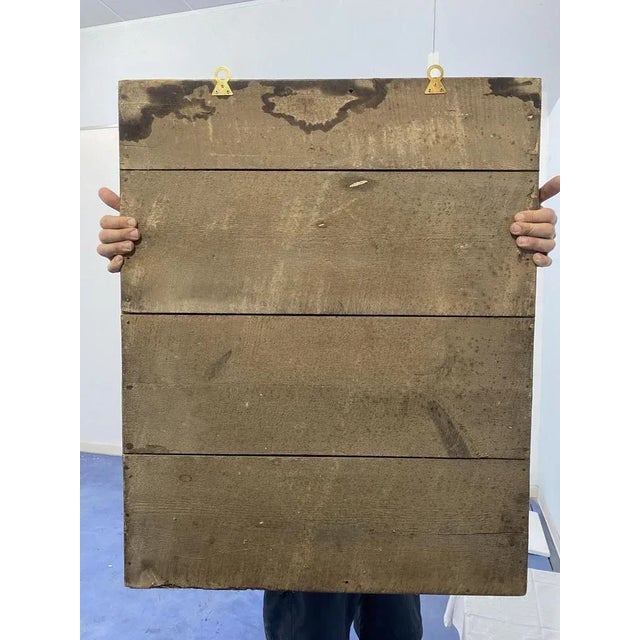 Wood Antique French Empire Gold Leaf Mirror, 1820s For Sale - Image 7 of 8