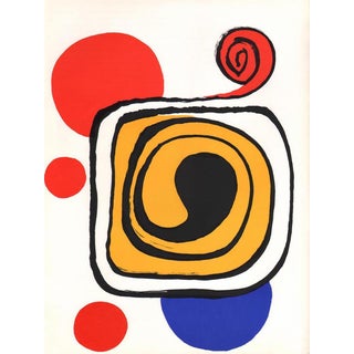 Calder Original Lithograph Dm02190 Derriere Le Miroir 1971 For Sale