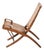 JH-512 Folding Chair in Cane and Oak attributed to Hans Wegner, 1950 For Sale