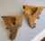 Antique Italian Rococo Revival Hand Carved Solid Wood Wall Shelves, a Pair For Sale - Image 10 of 12