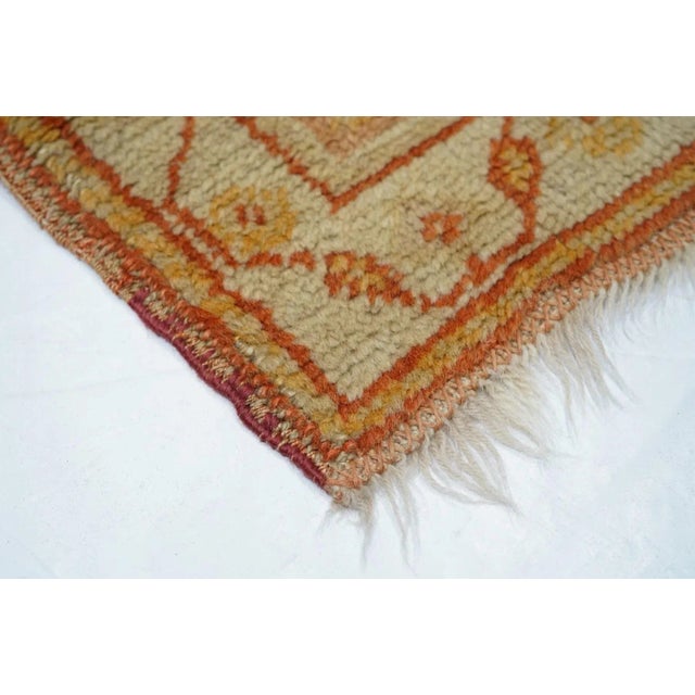 Antique Oushak Rug 2'5'' x 4'2'' For Sale - Image 4 of 10