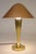 Metal Gio Ponti Minimalist Streamline Modern Space Age Brass Copper Table Lamp Italy 1940's For Sale - Image 7 of 10