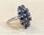 10 Carat Natural Iolite and Diamond Cocktail Ring in 18 Karat White Gold Estate For Sale In New York - Image 6 of 18