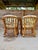 Contemporary Vintage Coastal Organic Modern Pencil Rattan Lounge Chairs – Pair For Sale - Image 3 of 12