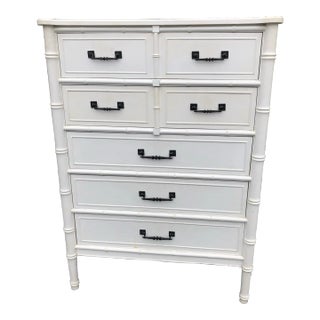 Faux Bamboo Henry Link Bali Hai Tallboy For Sale