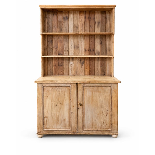Late 19th Century Pine Kitchen Dresser with Open Shelving, 1890s For Sale - Image 10 of 10