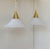 Pendant Lights in Brass and Opaline Glass from Limburg, Germany, 1970, Set of 2 For Sale - Image 3 of 8
