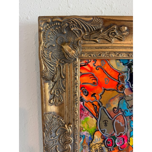 Original Abstract Painting Serg Graff "Piggy's Wild Party" Surreal Fantasy, Coa For Sale In Jacksonville, FL - Image 6 of 11