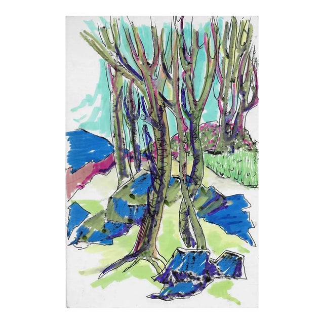 1967 Alexandra Merker Teaneck New Jersey Landscape For Sale