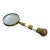 Large Brass/Mother-of-Pearl Magnifying Glass For Sale