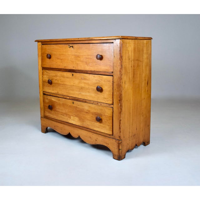 Antique Pine Chest of Drawers, Late 19th C. For Sale - Image 4 of 13