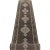 Traditional Handwoven Persian Tabriz Style Runner Rug featuring a Fish Design in a black-colored field enclosed in the...