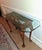 Early 20th Century Exquisite Chippendale Revival Glass Top Console Table For Sale - Image 12 of 12