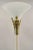 Vintage Postmodern Art Deco Style Figural Frosted Acrylic and Glass Torchiere Floor Lamp. Item features a glass torchiere...