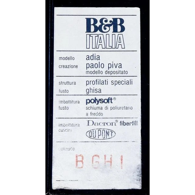 Adia Bed by Paolo Piva for B&b Italia, 1980s For Sale - Image 15 of 18