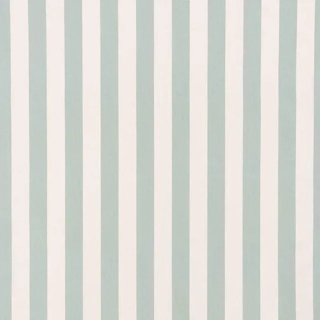 Sample - Schumacher Andy Stripe Fabric in Mineral For Sale