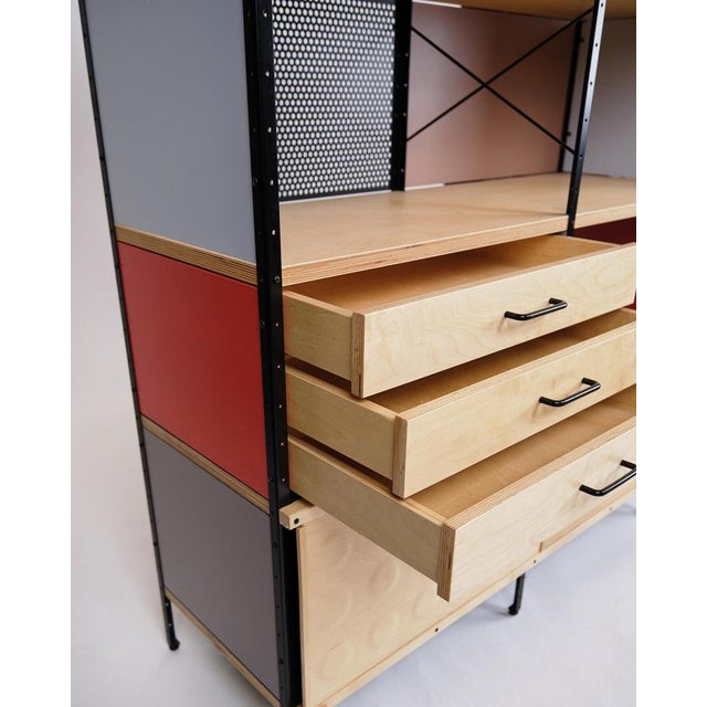 Esu Bookcase in Maple and Birch by Charles Eames and Ray Eames for Vitra, 1940s For Sale - Image 9 of 14