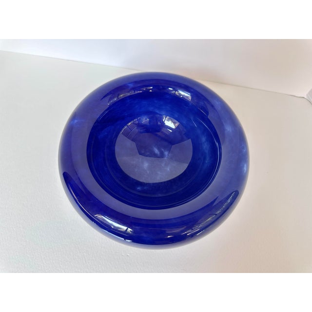 Late 20th Century Late 20th Century Modernist Blown Glass Centerpiece Bowl For Sale - Image 5 of 9