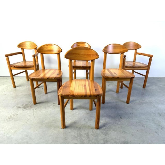 Pine Dining Chairs by Rainer Daumiller for Hirtshals Savvaerk, 1980s, Set of 6 For Sale - Image 9 of 10