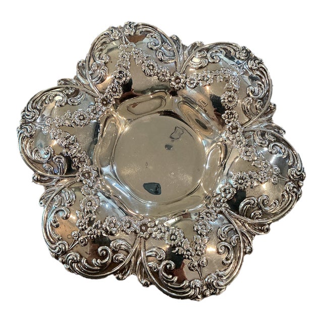 Theodore B. Starr Sterling Silver Ornate Bowl For Sale