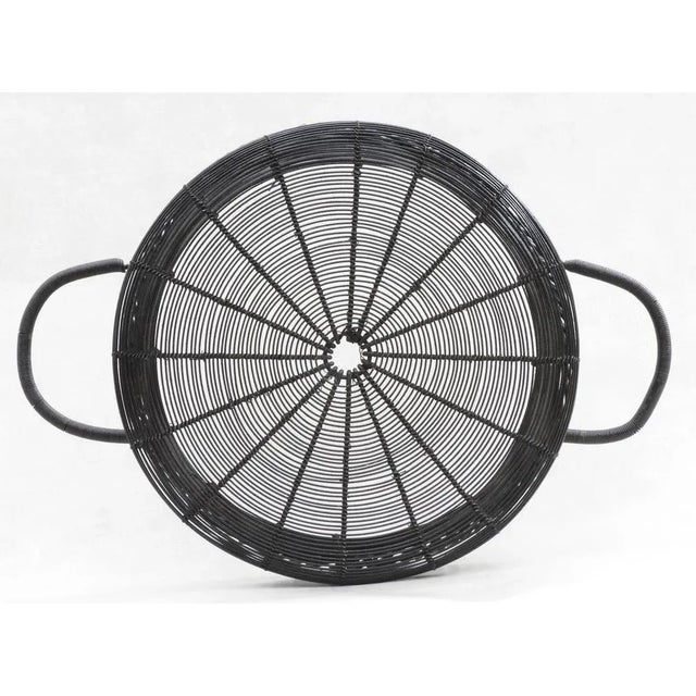 Antique French Woven Wire Basket, 1900 For Sale - Image 3 of 12