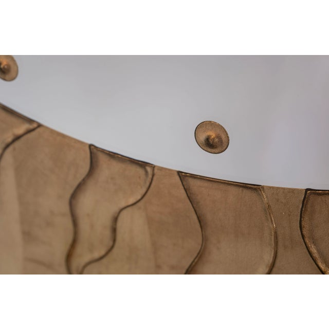 Large Eglomise Sunburst Mirror Signed David Marshall For Sale In Houston - Image 6 of 8