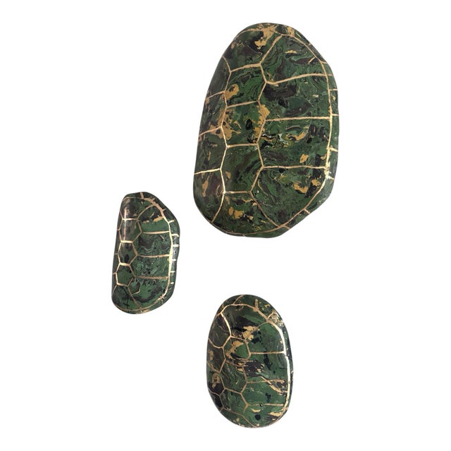 Scagliola faux tortoise shells, beautifully designed in a rich malachite pattern. Each piece showcases the artistry of...