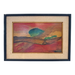 "Crossroads," Abstract Expressionist Landscape by Leon Saulter, 1963 For Sale