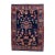 Early 20th Century Jewel Tone Navy Fine Sarouk Scatter Mini Rug - 1'10" x 2'7" For Sale
