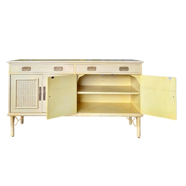 1960s Bamboo and Cane Sideboard Attributed Ficks-Reed For Sale In Atlanta - Image 6 of 11