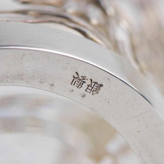 Liqueur Set with Pierced Sterling Silver Overlay, Set of 14 For Sale - Image 4 of 12