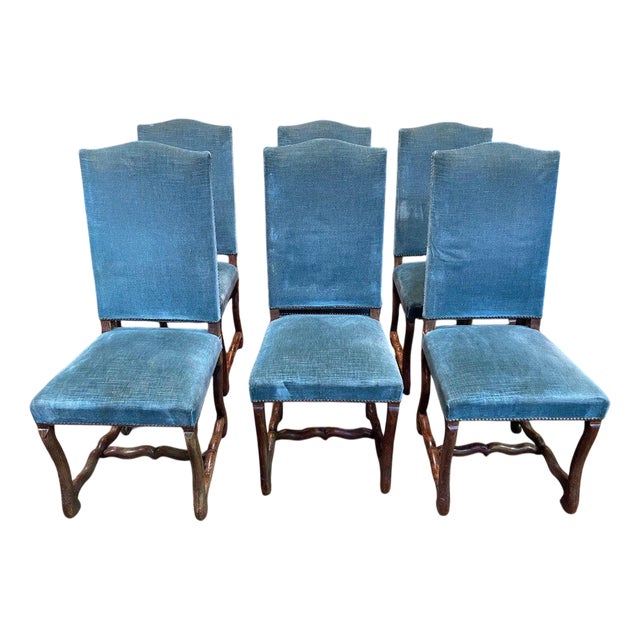 Louis XIII Chairs in the style of sheep Bone, Set of 6 For Sale